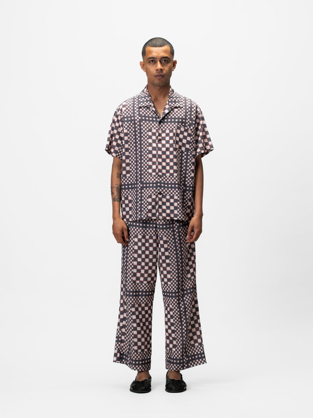 Framed Batik Short Sleeve Shirt