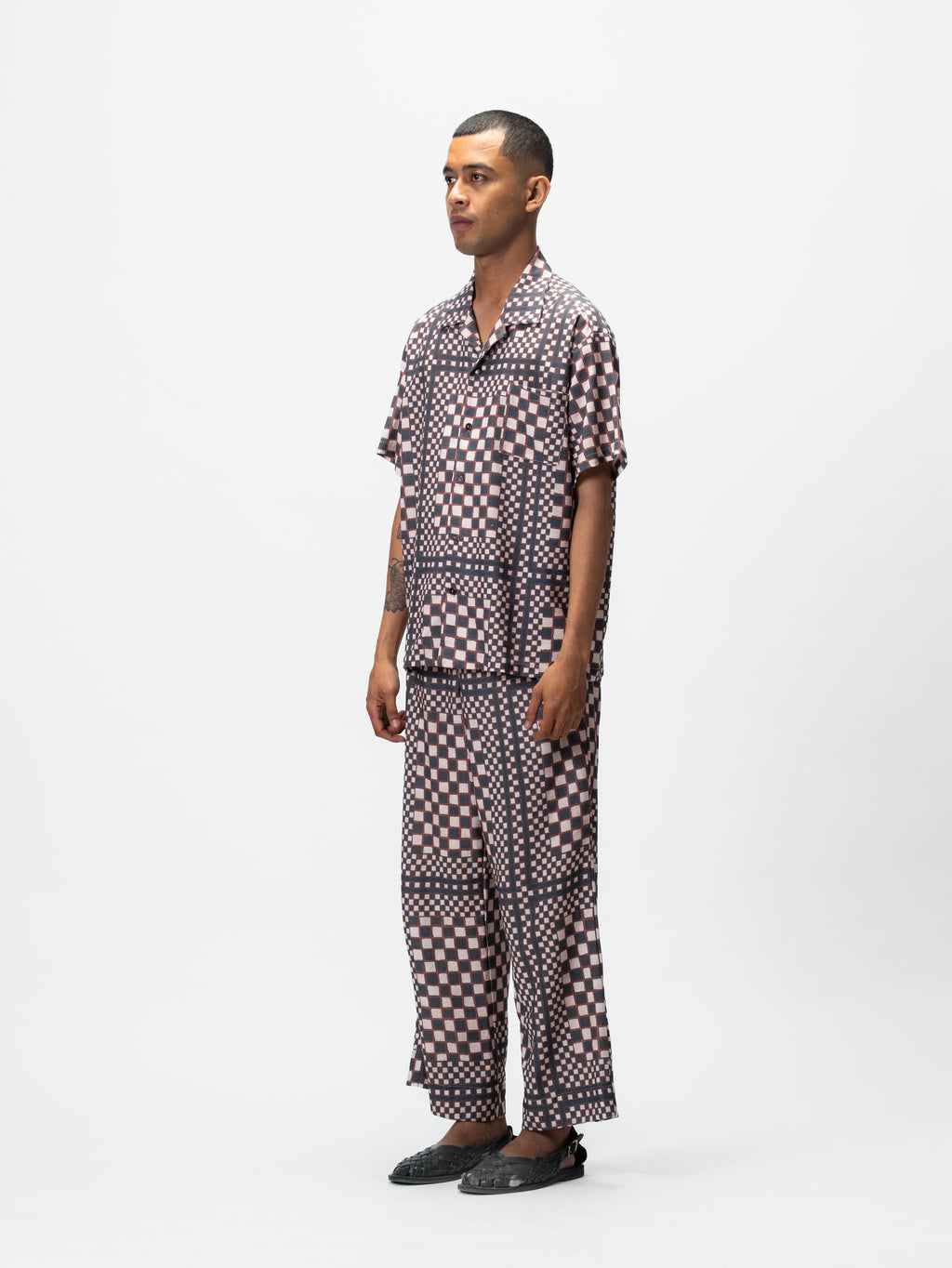 Framed Batik Short Sleeve Shirt