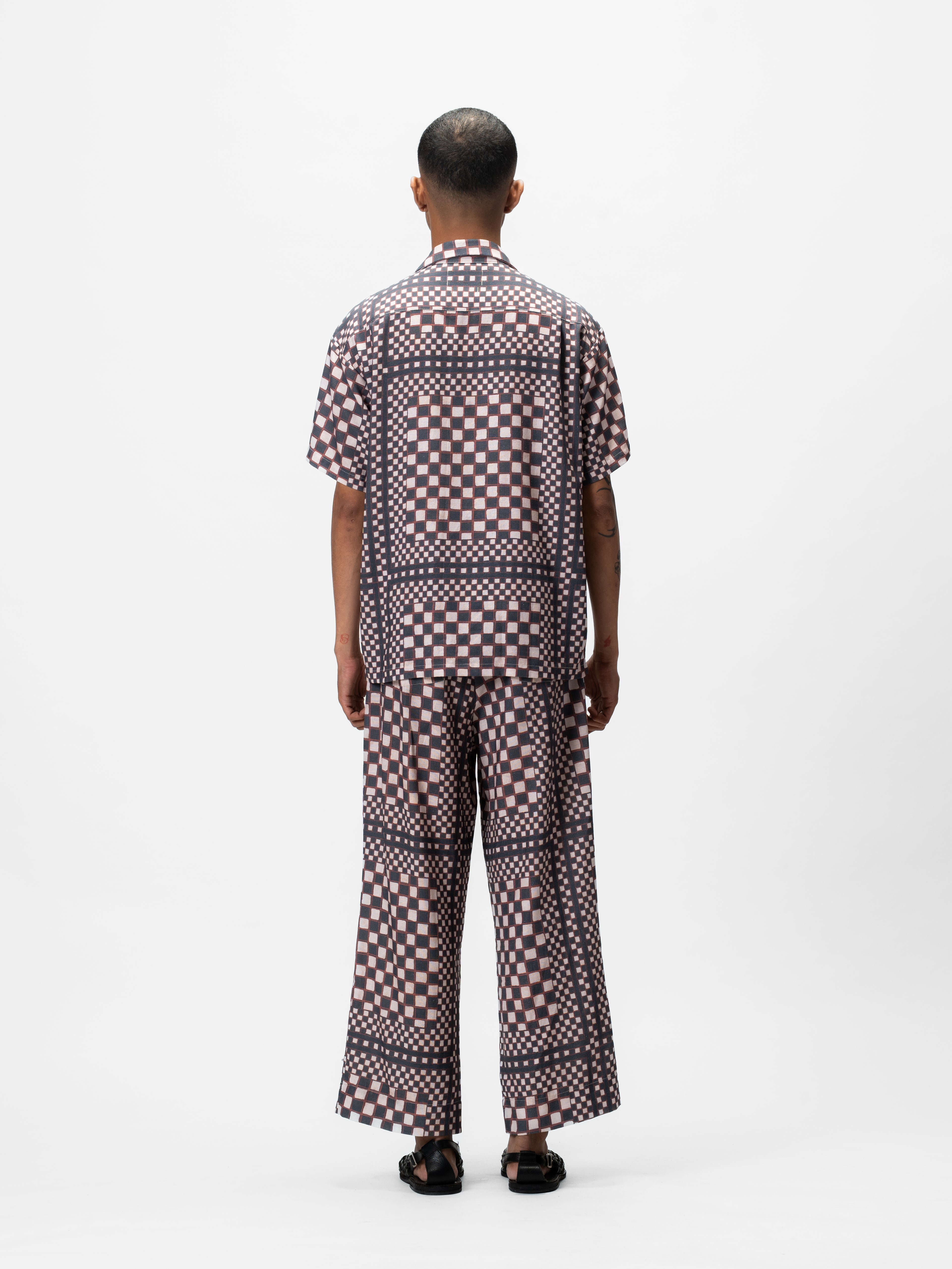 Framed Batik Short Sleeve Shirt