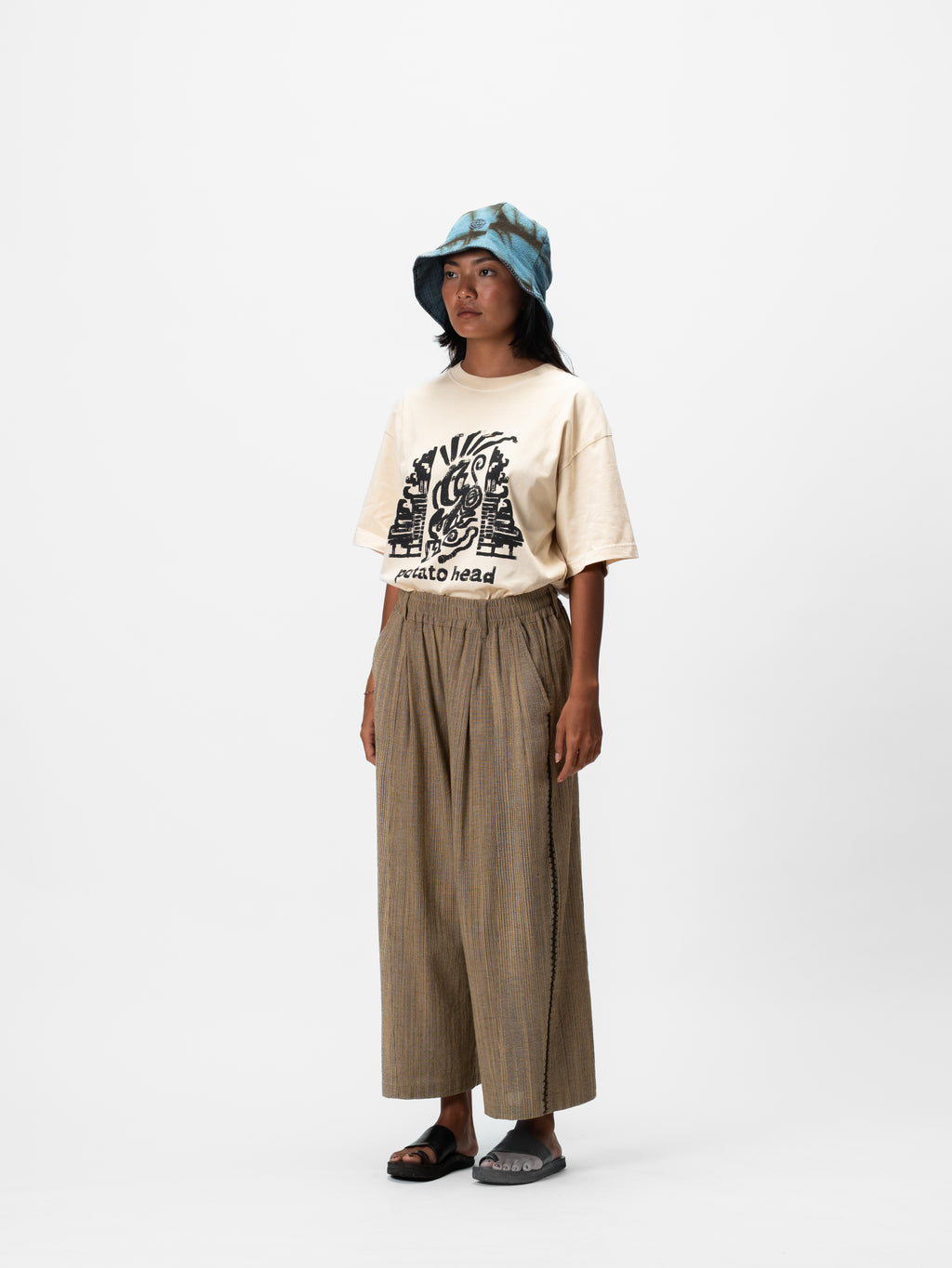 Gapura Plant Dye T-Shirt Natural