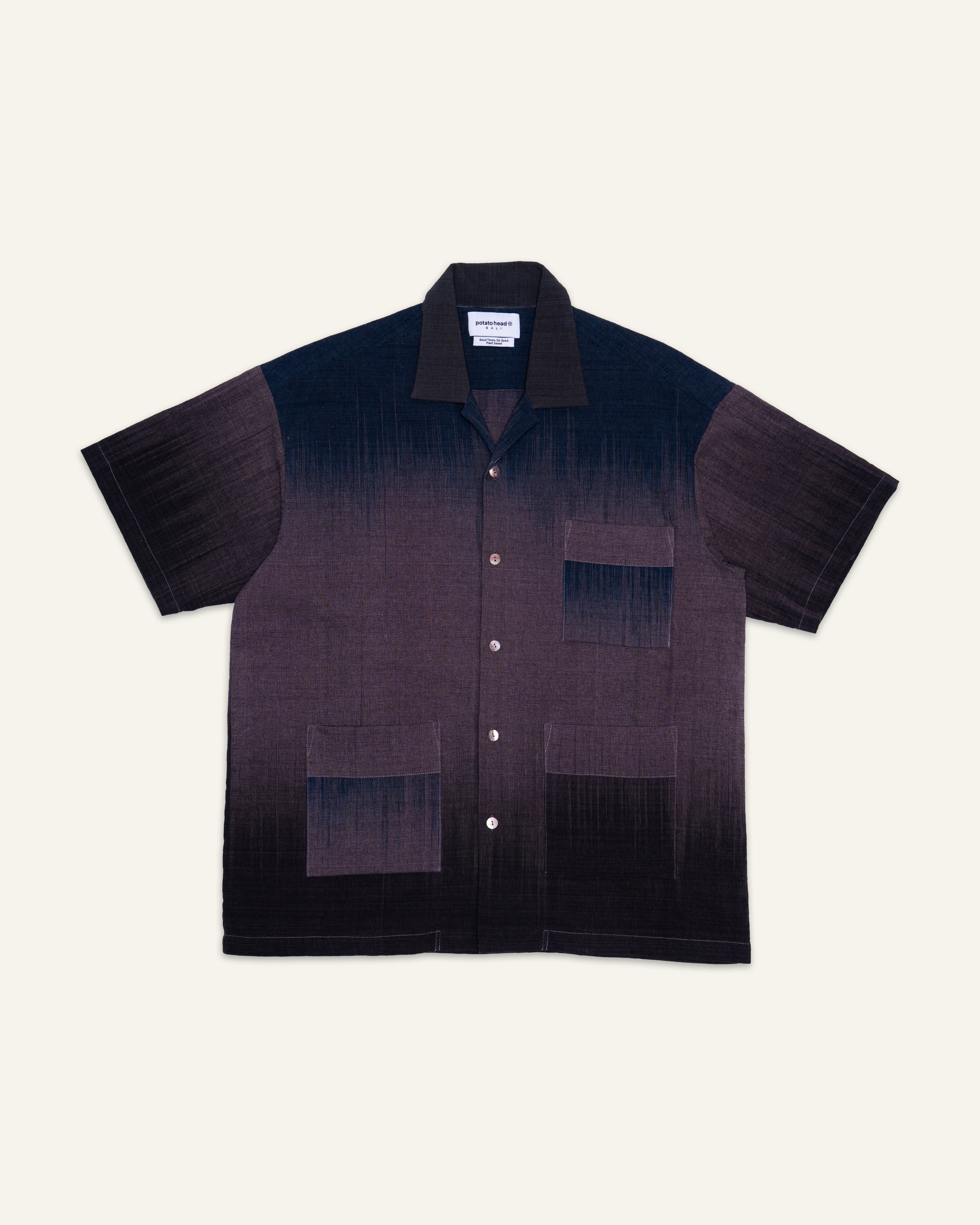 Wrap Ikat Safari Shirt