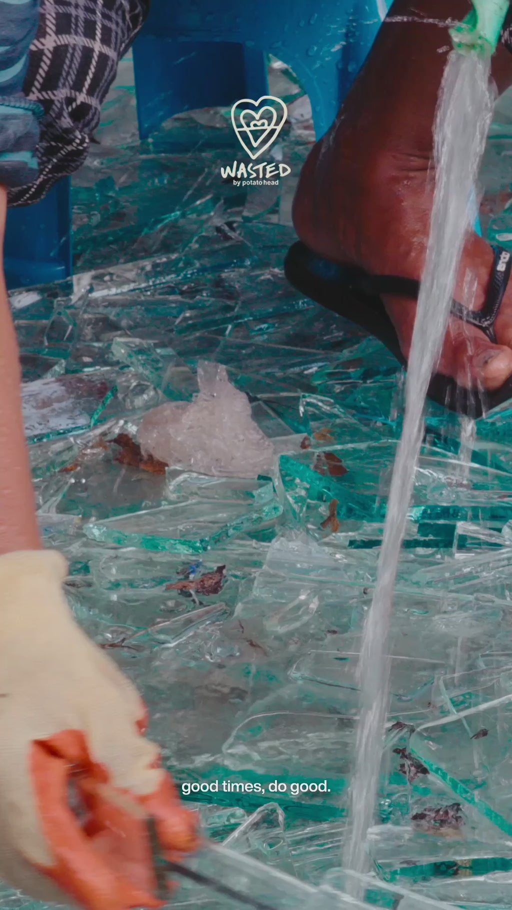 Broken Glassware Bottle