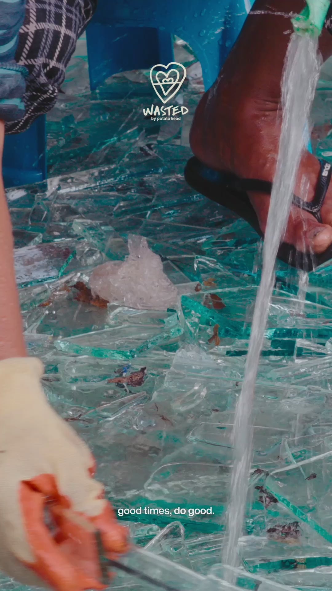 Broken Glassware Bottle